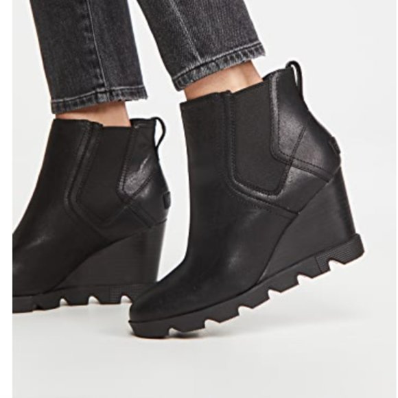 sorel joan uptown waterproof wedge bootie
